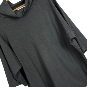 BRYN WALKER Women's S Gray Bamboo Blend Keena‎ Cowl Neck Top Sweater USA Made